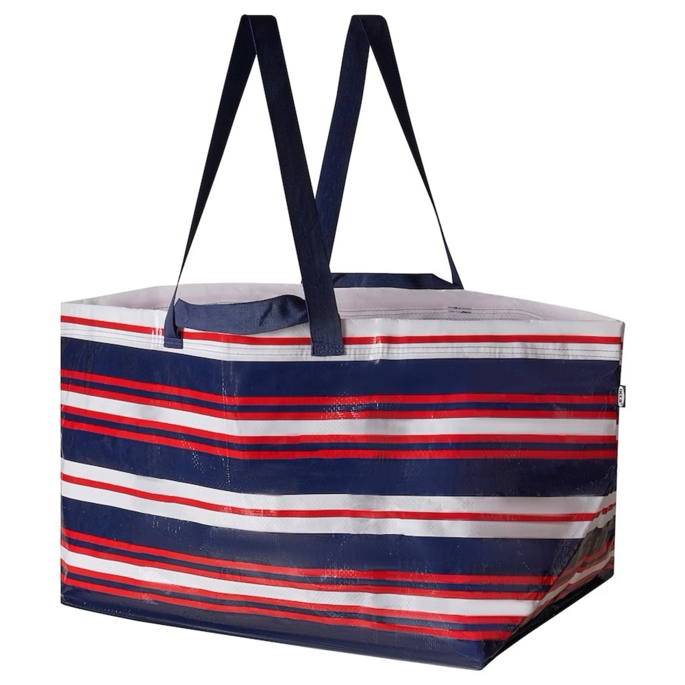 IKEA KNORRALG
Shopping bag, large, multicolor striped nwt